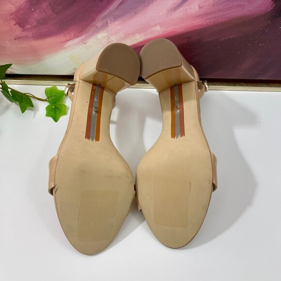 SAM EDELMAN Yaro Block Heel Sandal in Beige Size 9 - Picture 10 of 12